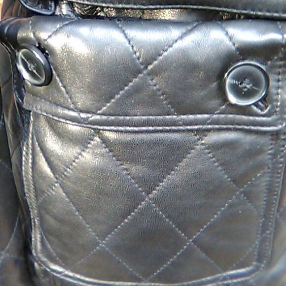 Robert Phillipe Lambskin Black Leather Jacket - Picture 7 of 14